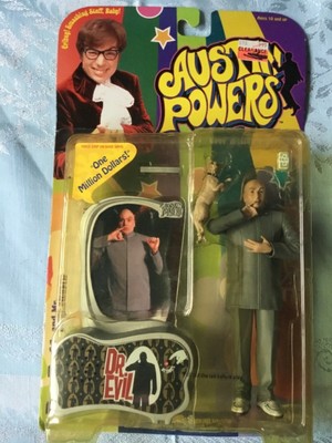 1999 Austin Powers Dr. Evil & Bigglesworth McFarlane Toys Action Figures NRFP
