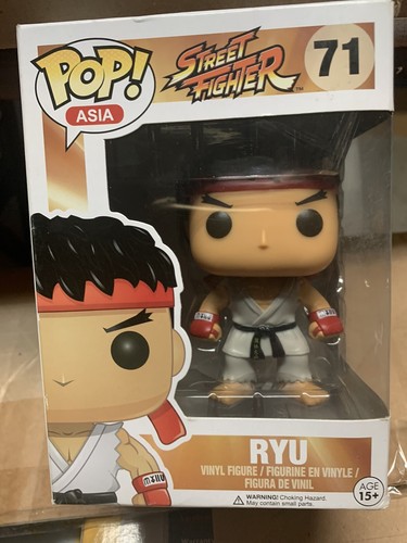Funko POP! Asia Street Fighter Ryu #71 Mint, Vaulted, Rare