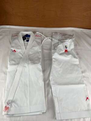 Karate Anzug Gr. 170 Weiß/Rot Arawaza Black Diamond Premier League WKF genehmigt