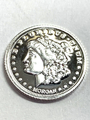 Morgan Dollar Coins, 8-PACK of Solid Silver, 1 Gram Rounds, -REEDERSONG