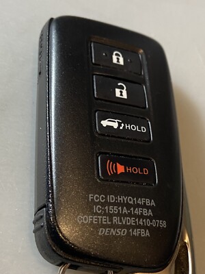 281451-2110 OEM LEXUS SUV 4 BUTTON KEYLESS SMART FOB FCC ID  