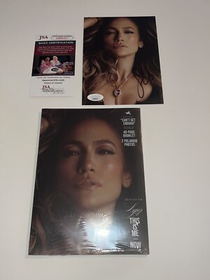 AUTOGRAPHED SIGNED Card Jennifer Lopez J Lo This Is Me Now 40 Page Book  JSA COA