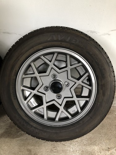 RARE 1981 SET OF SNOWFLAKE DATSUN 280ZX TURBO WHEELS+TIRES