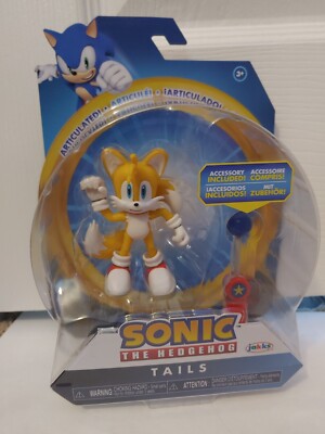 Sonic The Hedgehog TAILS 4'' Action Figure Jakks NEW - IN BOX!