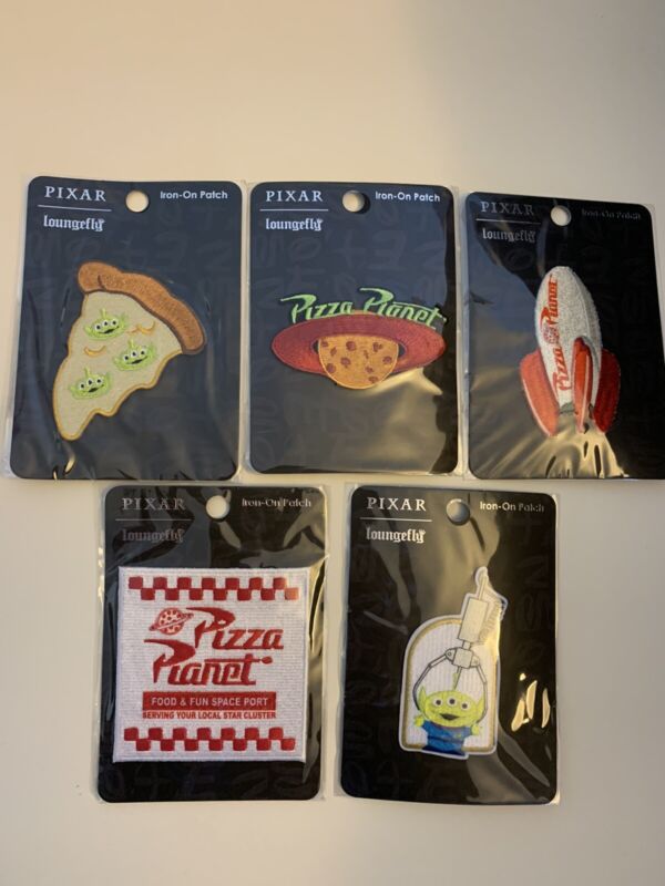 Loungefly Set of 5 Disney Pixar Toy Story Iron On Patches Pizza Planet New