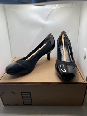 Life Stride Soft System Flex Parigi Black Pumps Heels Size 9.5 M comfort Shoes