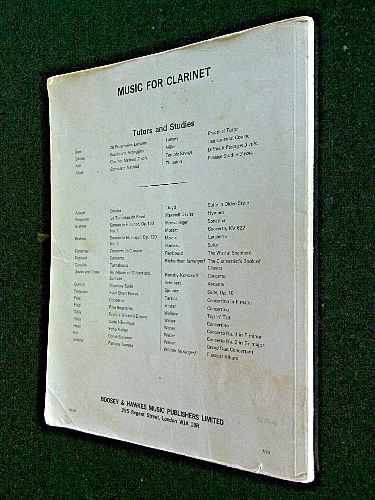 Clarinet Book Music Instruction Playing Softcover Course Youth Performing Arts