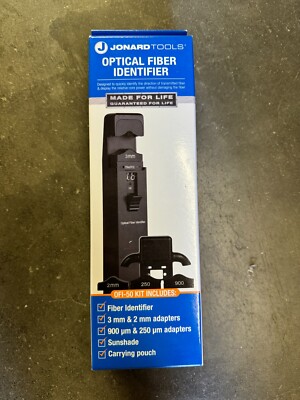 Jonard Tools OFI-50 Optical Fiber Identifier w/ 2Mm 3Mm 900Nm 250Nm Adapters NIB