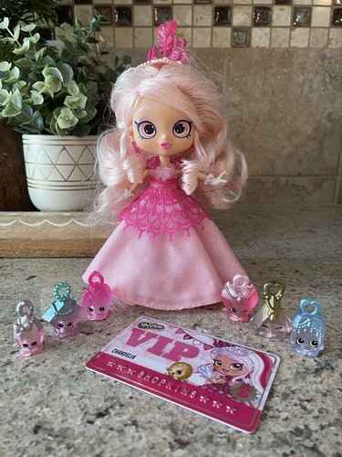 Shopkins Shoppies Doll - Chandelia, VIP Card, 6 Exclusive Sh