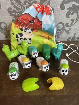 READ Mixed Lot Replacement Farm Bag Counting Sheep Snap N Learn Numbers Alphabet