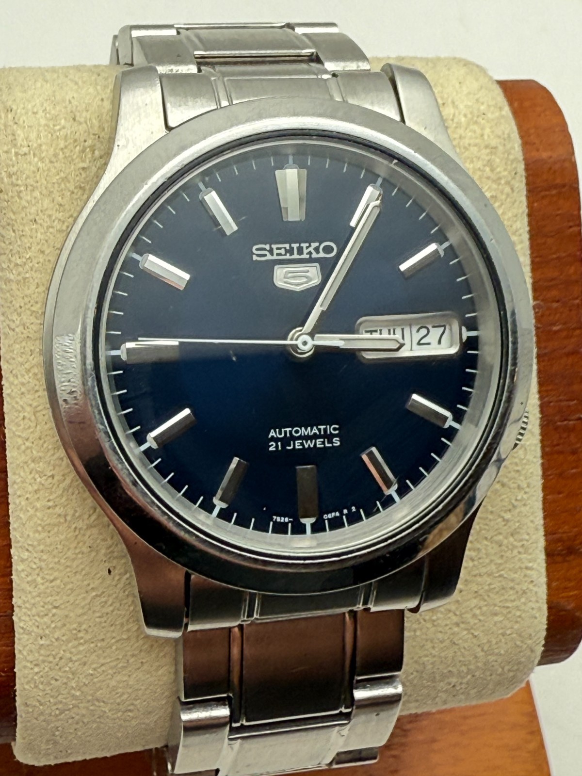 ◇SEIKO◇メンズ腕時計 セイコー5 7S26 02J0 21石 自動巻き 裏