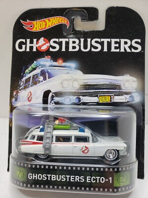 NEW SEALED 2015 Hot Wheels Ghostbusters ECTO-1 Diecast White Toy Car Collectors
