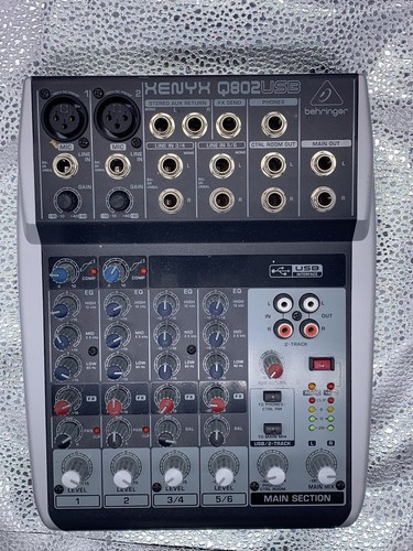 Behringer XENYX Q802USB ミキサー/USBインターフェイス Behringer Xenyx Q802USB Mixer with USB Reviews | Sweetwater