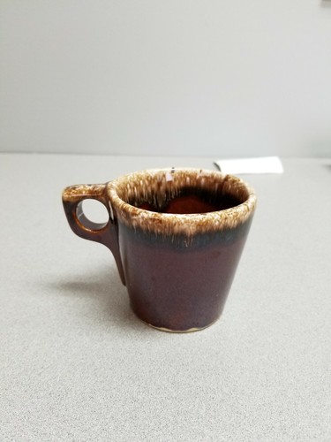 Hull Oven Proof USA Brown Drip Coffee Cup+