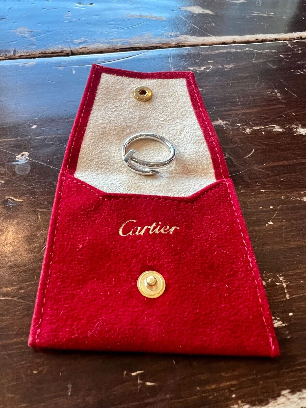 Cartier Juste Un Clou Ring - 18K White Gold Size - 7.5 Cartier Juste Un Clou Ring - 18K White Gold Size - 7.5