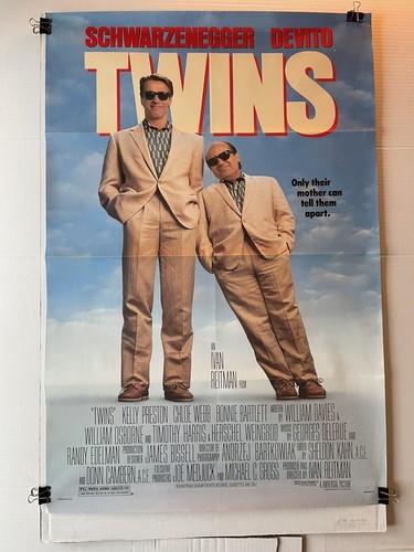 Twins (x2) 27x41 original movie posters. Schwarzeneger