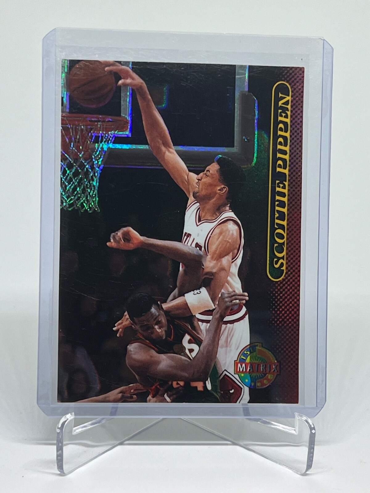 scottie pippen AUTO サイン　ピッペン　　TOPPS SCOTTIE PIPPEN 1995-96 TOPPS CARD MINT CONDITION CHICAGO