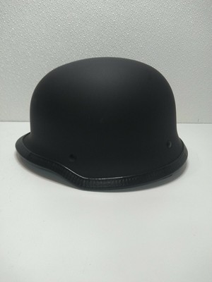Motorcycle helmet, Kylin KY-602 German Style Flat Black Advanced Size Large