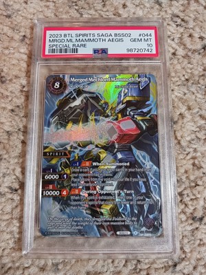Battle Spirits Saga Merged Mechlord Mammoth Aegis PSA 10
