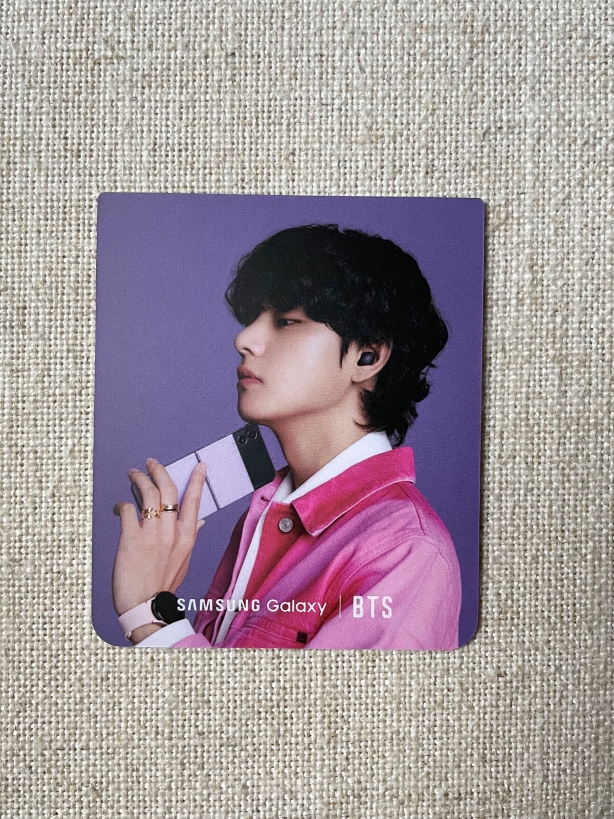 BTS Samsung Galaxy Z Flip 4 OFFICIAL V TAEHYUNG Photocard