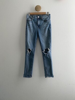 Ksubi Hi & Wasted Crop Jeans in Noncents Size 25