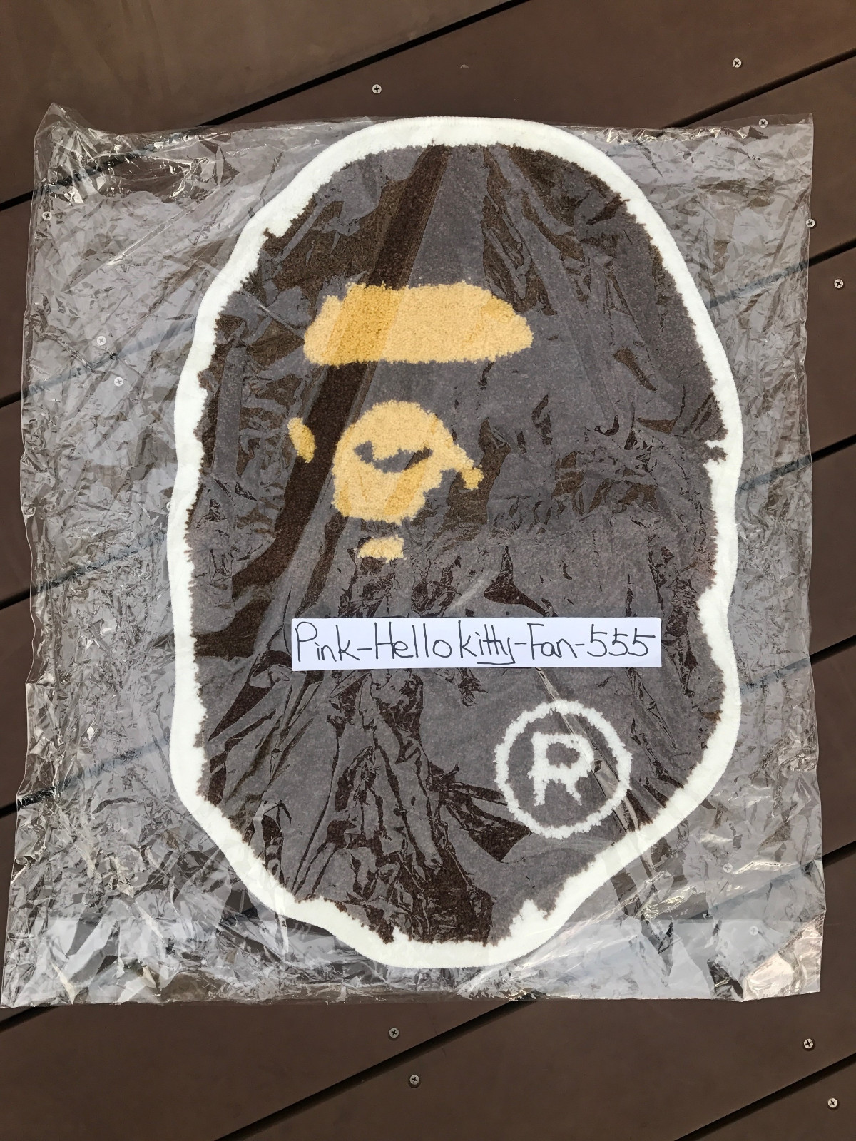 A Bathing Ape Head Rug Mat Bape Logo Camo White Supreme B | eBay