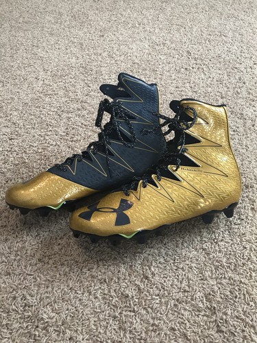 Notre Dame Irish Football Under Armour Team Issued 2016 Cleats Used Size 13 ND