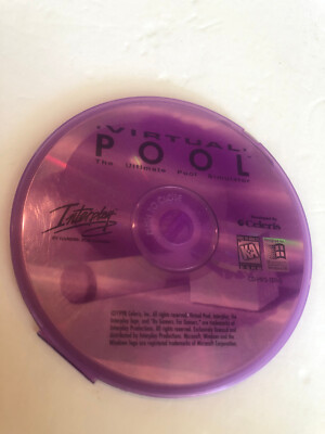 Interplay Virtual Pool CD ROM Video Game #F3