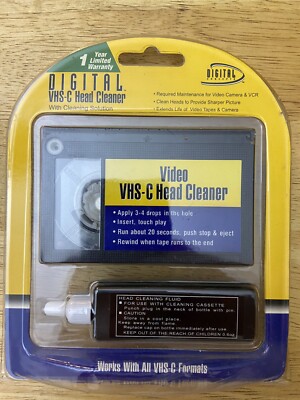 NEW Digital Concepts Video VHS-C Head Cleaner