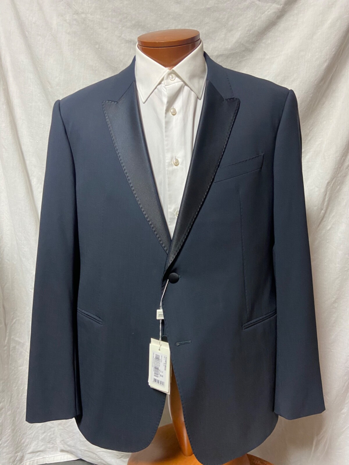 ARMANI COLLEZIONI ダークグレー ニット L Giorgio Armani Le Collezioni Charcoal Gray Wool Mandarin