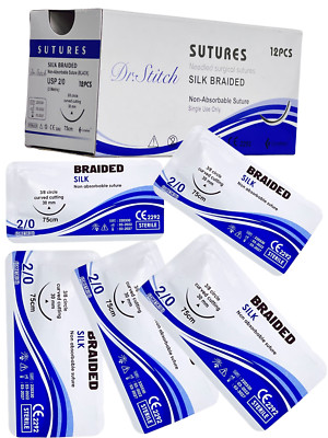 2/0 Silk Sterile Training Suture Thread With Sewing Box