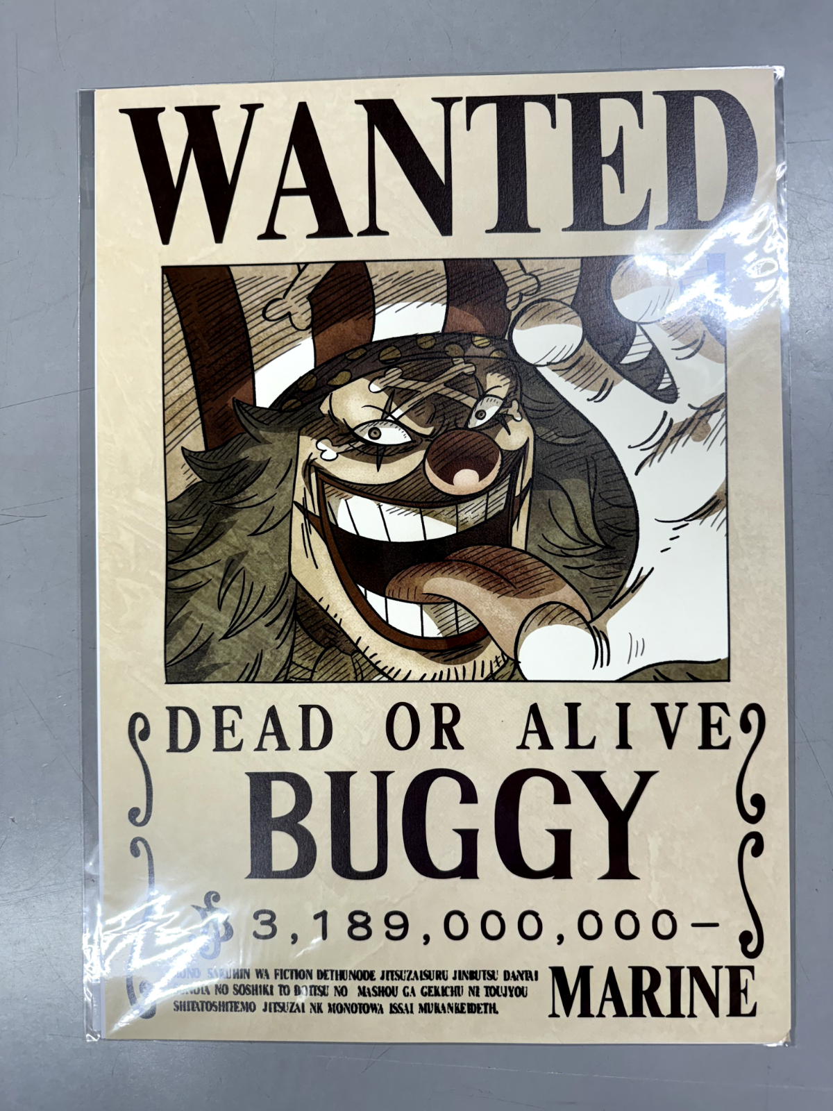 One Piece Official Mugiwara Store Marine Wanted Poster