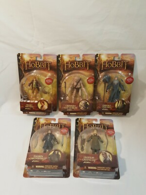 The Bridge Direct LOTR The Hobbit 2012 Set Of 5, 4'' Action Figures. 