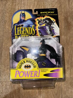 Kenner Legends of Batman Batcycle with Motorized Hyper-Speed Action Figure New