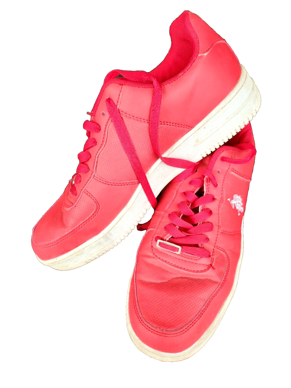 ★ラルフ ローレン★Faxon X★Red Polo Ralph Lauren Mens 11 Faxon Low Top Leather Red Sneakers