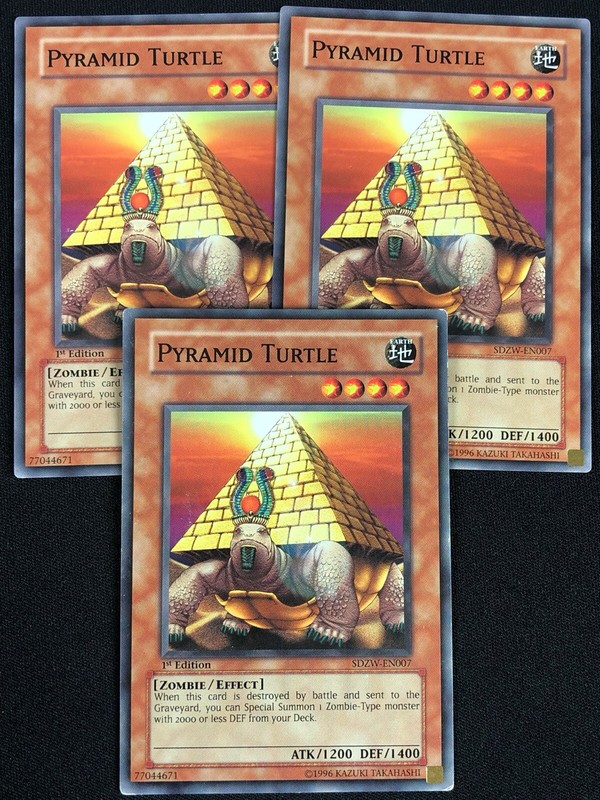 その他 L GEAR SOLID Trading Card 043 TURTLE YUGIOH PYRAMID TURTLE SDZW-EN007 1ST COMMON X3 (NM) | eBay
