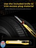 AUTOWN Tire Repair Kit with Plugs Fix Punctures and Plug Flats with Ease - Heavy Duty Flat Tire Puncture Repair Kit for Car, Motorcycle, ATV, UTV, RV, Trailer, Tractor, Jeep, Etc