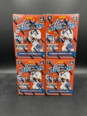 (X4) Panini 2022 Absolute Football 66-Card Blaster Box NFL Kaboom Hunting?