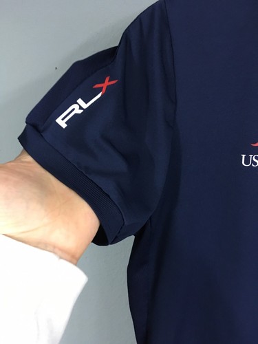 Womens cut RALPH LAUREN RLX  US OPEN  2014 BIG PONY SHIRT Size XL