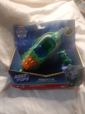 Paw Patrol Aqua Pups   Rocky's Sawfish Vehicle from Nickelodeon. New T25