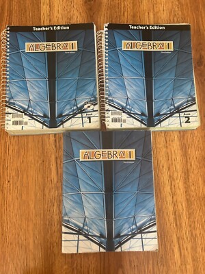 BJU Bob Jones Press Math Algebra 1 Student Text & TE