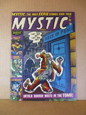 Mystic 7 Man Turns To Skeleton 1952 Atlas Maneely Colan Mooney Roth Horror Comic