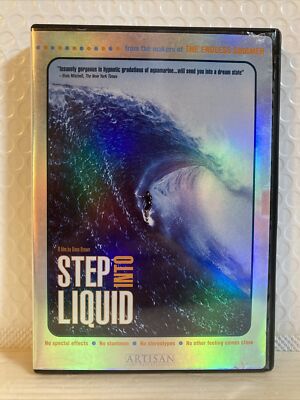 Step Into Liquid (DVD 2003) Plus DVD-ROM Kelly Slater Pro Surfer PC Game Surfing