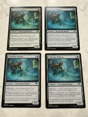 Magic the Gathering MTG Evolution Witness Play Set Of 4 Cards
