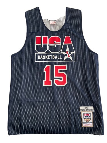 Mitchell and Ness Magic Johnson USA 1992 Dream Team Practice