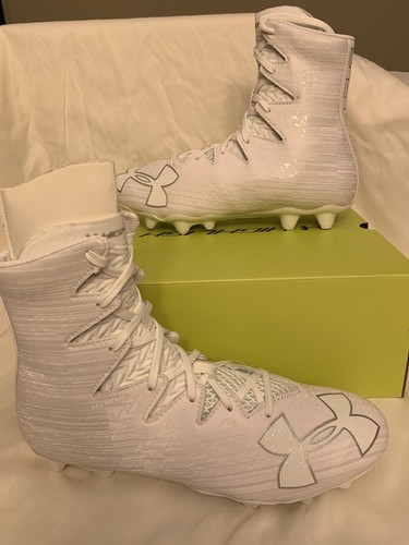 New Under Armour UA Highlight MC Football Lacrosse Cleats White 1297358-100/101