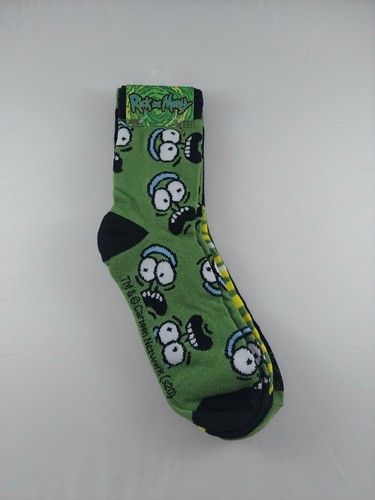3-Rick & Morty Pickle Socks Cartoon Network Adult Swim Size 