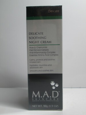 M. A. D skincare delicate soothing night cream  50ml/1.7fl.oz NEW