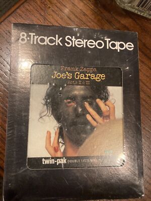 FRANK ZAPPA JOES GARAGE PARTS II + III 8-TRACK TAPE NEW / Sealed