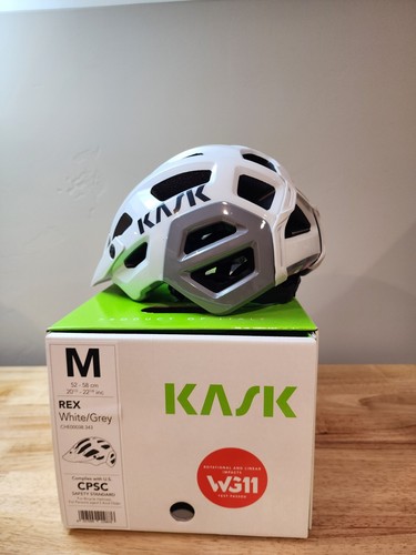 Kask Rex Mountain Biking Cycling Helmet Size: Medium (52/58 cm) Color White/Grey